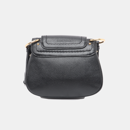 See By Chloé Polly Black Leather Single Shoulder Bag Golden hardware Removable shoulder strap-(SKU)-13199858