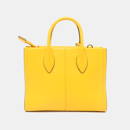 MICHAEL KORS Tote bag Small size Yellow Leather Printed Crossbody Handbag Single Shoulder Bag Golden hardware Removable shoulder strap-(SKU)-936597171