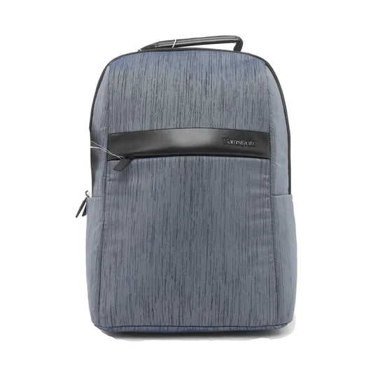 Samsonite Dark Blue Fabric Backpack Ruthenium color hardware-(SKU)-933357500