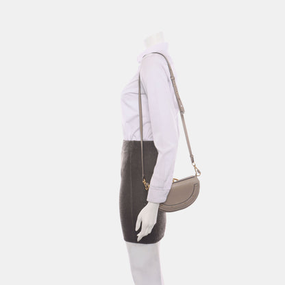 Chloé Nile Gray cowhide crossbody shoulder bag handbag Golden hardware Removable shoulder strap-(SKU)-928919130