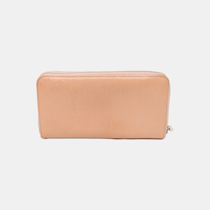 DIOR Pink Patent Leather Vintage Wallet Silver Hardware-(SKU)-939810681