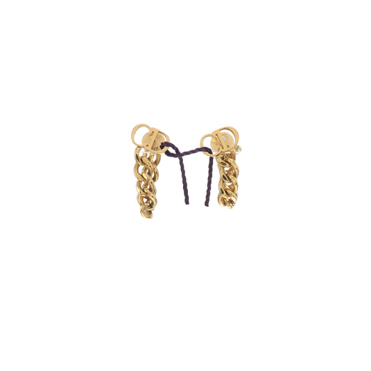 DIOR CD Icon Gold Alloy Earrings-(SKU)-937470897
