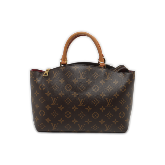 LOUIS VUITTON PALAIS Small Brown Coated Canvas Monogram Shoulder Bag with Removable Strap-(SKU)-935884573