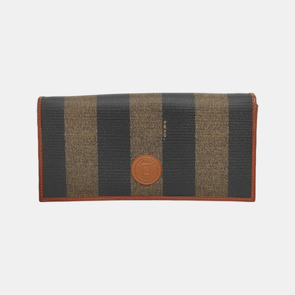 FENDI 拼色涂层帆布双F钱包 Golden hardware-(SKU)-945549641