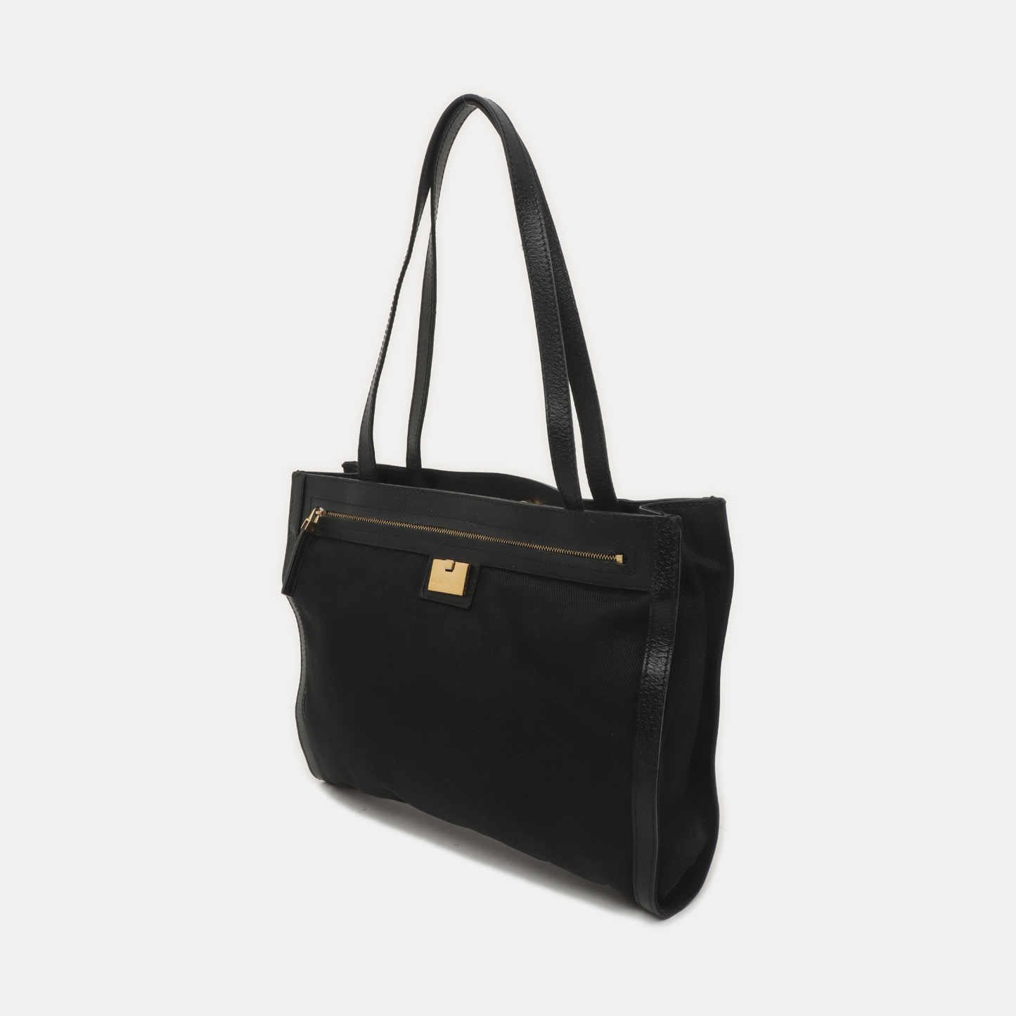 FERRAGAMO Tote bag Black Fabric Single Shoulder Bag Golden hardware-(SKU)-935409677