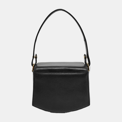 GIVENCHY Box Bag Black Cowhide Embossed Handbag Golden hardware Removable shoulder strap-(SKU)-944013708