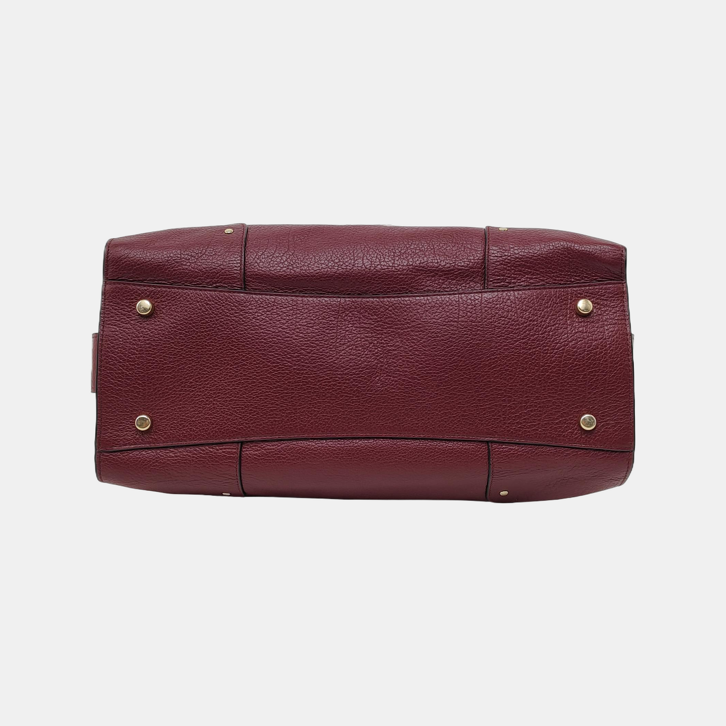 COACH MERCER Burgundy Cowhide Embossed Shoulder Bag Handbag Crossbody Golden hardware Removable shoulder strap-(SKU)-940526450