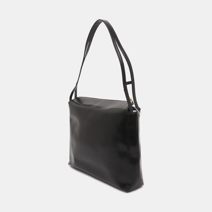 GIVENCHY Black Cowhide Embossed Single Shoulder Bag Silver Hardware-(SKU)-938647066