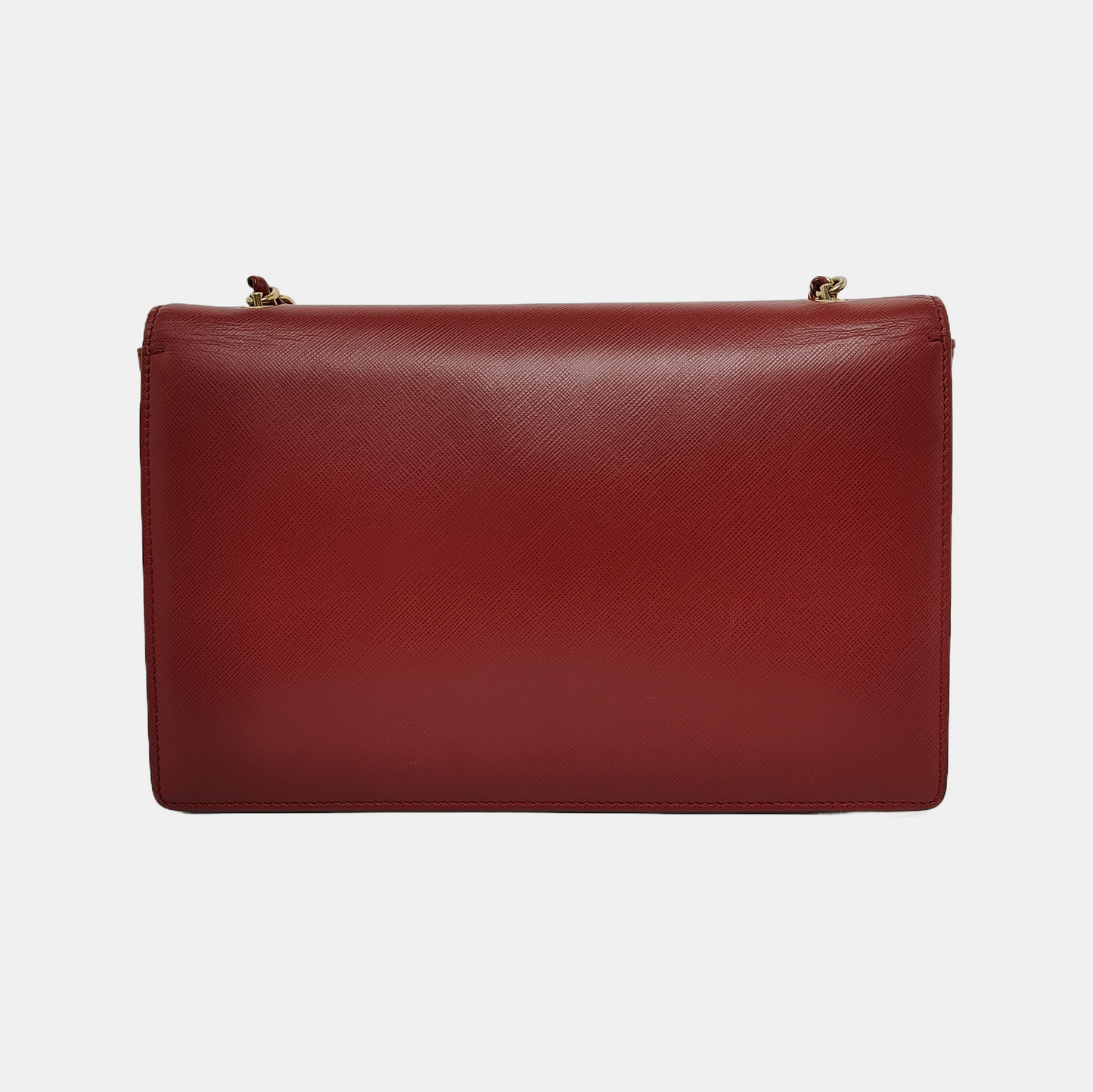 FERRAGAMO Ginny Red Cowhide Crossbody Single Shoulder Bag Golden hardware-(SKU)-941055982