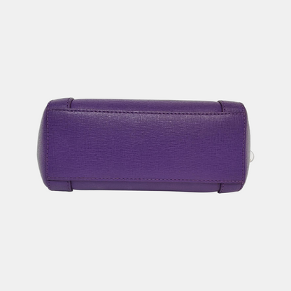 FURLA Purple Leather Sling Bag Crossbody Bag Golden hardware-(SKU)-941286665