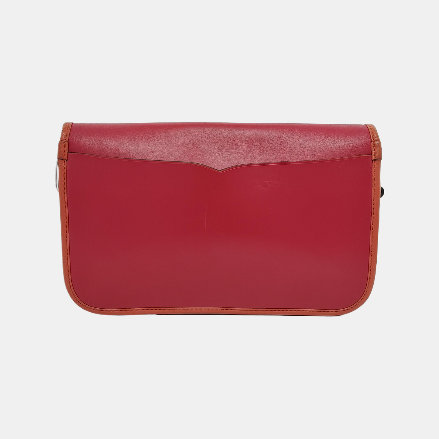 LOEWE Fuchsia Cowhide Single Shoulder Bag Crossbody Silver Hardware Removable shoulder strap-(SKU)-945199210