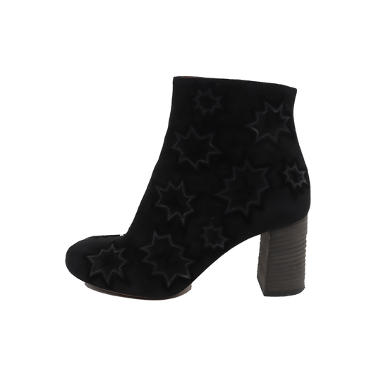 Chloé 35code Autumn and Winter Black Fabric Women's Short Boots-(SKU)-929587296