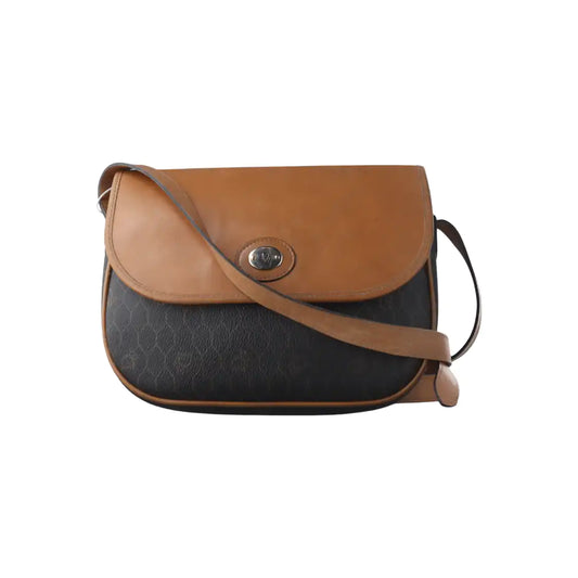 DIOR Black Coated Canvas Single Shoulder Bag Crossbody Golden hardware Sub-bag-(SKU)-14276666