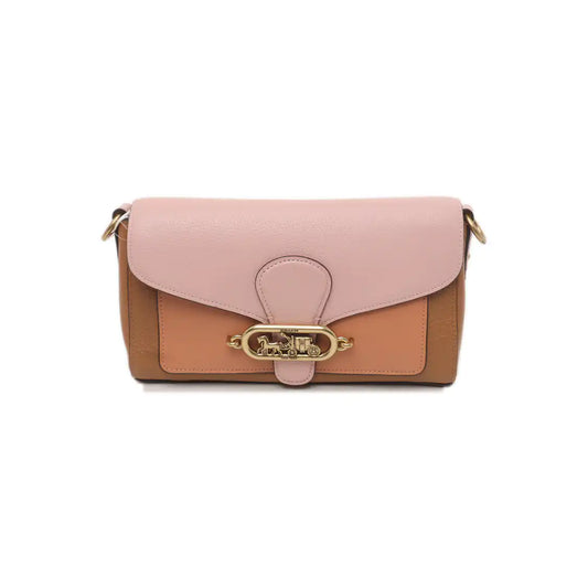 COACH Brown Cowhide Carriage Single Shoulder Bag Tote Bag Golden hardware shoulder straps-(SKU)-935365230
