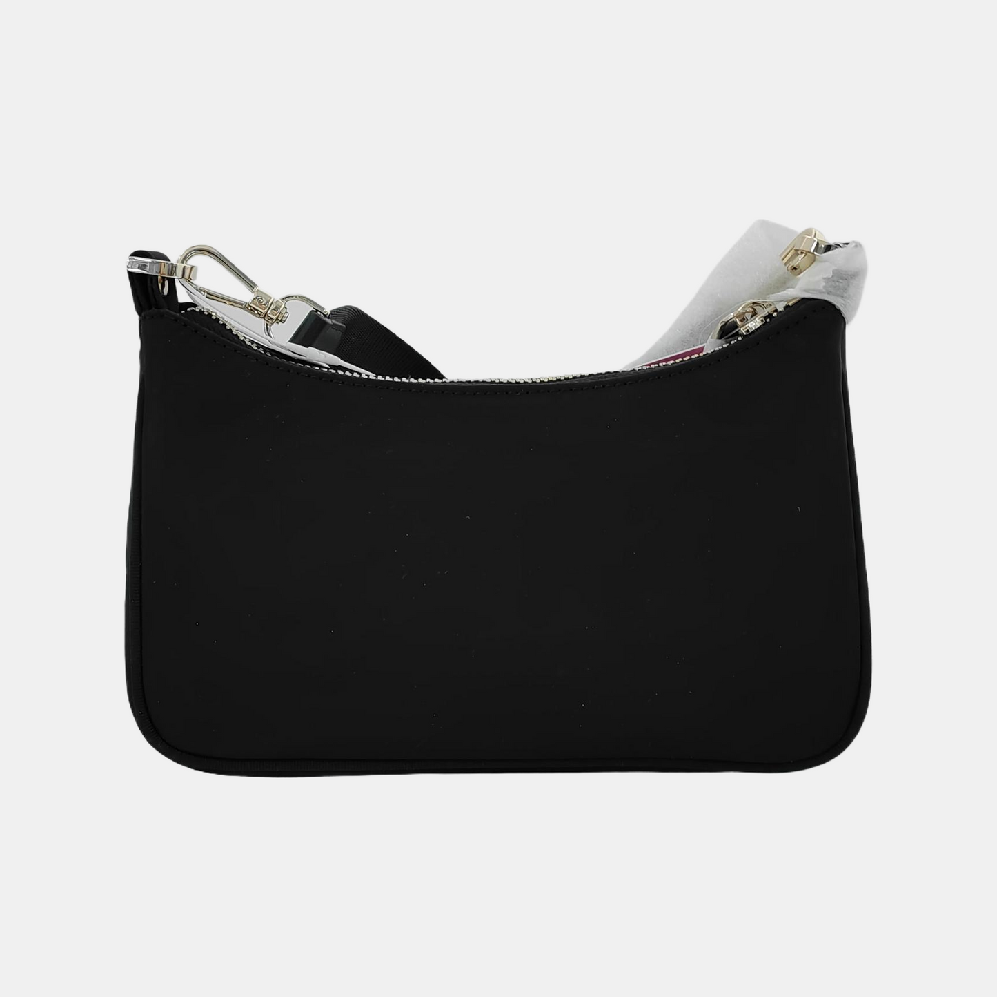 Kate Spade Black Nylon Crossbody Single Shoulder Bag Handbag Golden hardware Removable shoulder strap-(SKU)-944647989