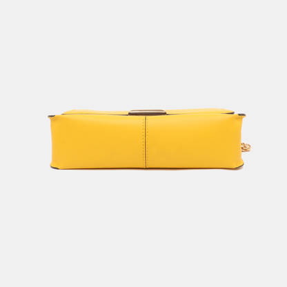 MICHAEL KORS Yellow Leather Shoulder Bag Tote Golden hardware shoulder straps-(SKU)-14044743