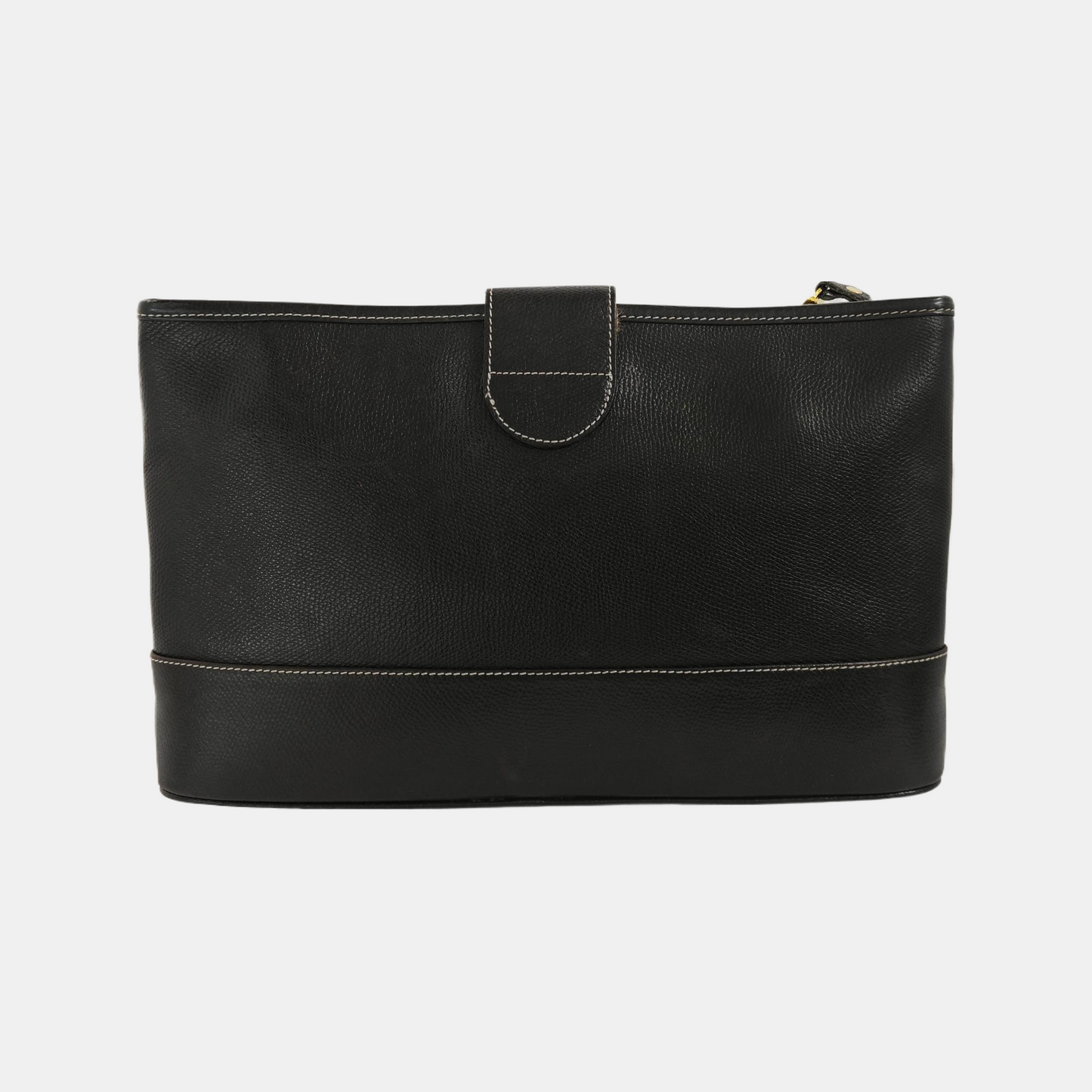 LOEWE Black Cowhide Clutch Golden hardware-(SKU)-941331877
