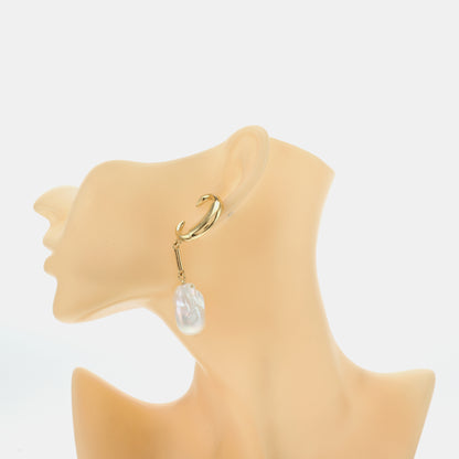 Chloé 金色合金,人造珍珠耳环-(SKU)-936978442