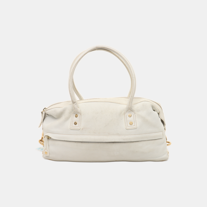 CELINE Tote bag White Leather Handbag Golden hardware-(SKU)-935410118