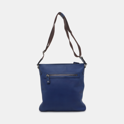 MCM Tote bag Blue Leather Shoulder Bag Silver Hardware-(SKU)-935896261