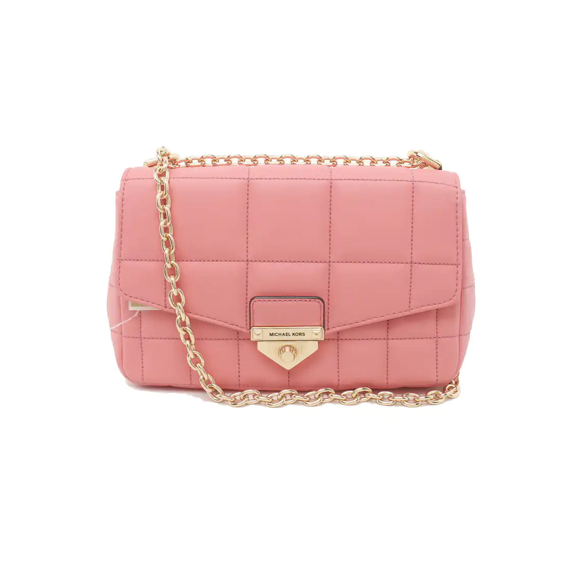 MICHAEL KORS Soho Large size Pink Sheepskin Shoulder Bag-(SKU)-936826625