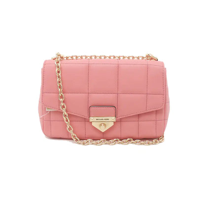 MICHAEL KORS Soho Large size Pink Sheepskin Shoulder Bag-(SKU)-936826625