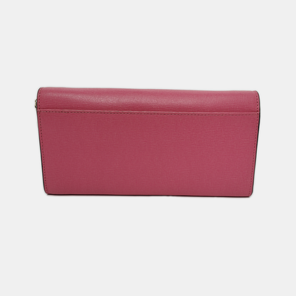 FURLA Pink Leather Embossed Sling Bag Single Shoulder Bag Golden hardware Removable shoulder strap-(SKU)-939936046