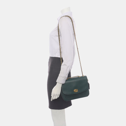 COACH MADISON Green Leather Crossbody Single Shoulder Bag-(SKU)-935362447