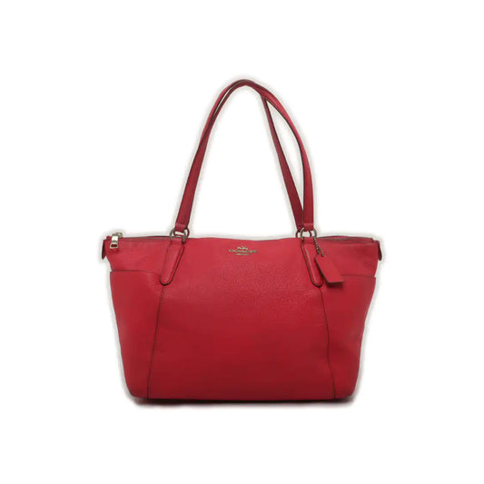 COACH CHARLIE CARRYALL Fuchsia Cowhide Carriage Shoulder Bag Handbag Golden hardware-(SKU)-939765439