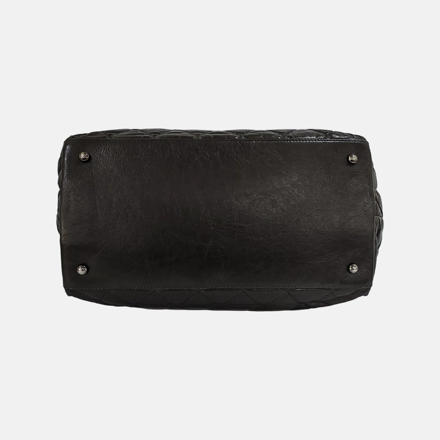 CHANEL CHAIN ME Black Leather Quilted Shoulder Bag, Rhodium-Plated Hardware, 14 Compartments-(SKU)-945537046