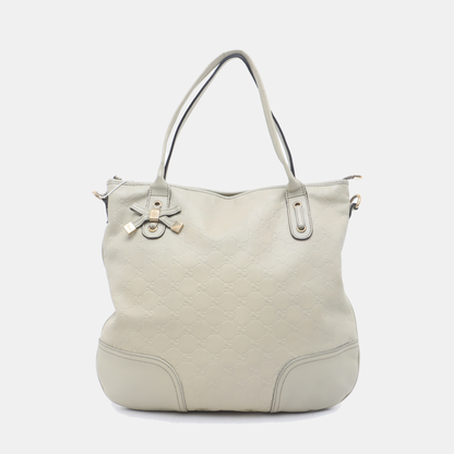 GUCCI Beige cowhide monogram handbag single shoulder bag Golden hardware-(SKU)-937625494