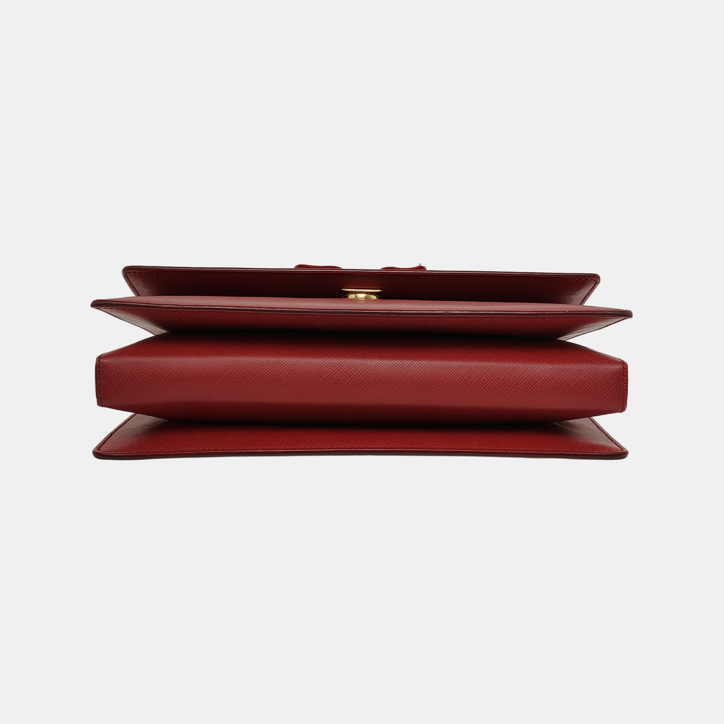 FERRAGAMO Ginny Red Cowhide Crossbody Single Shoulder Bag Golden hardware-(SKU)-941055982