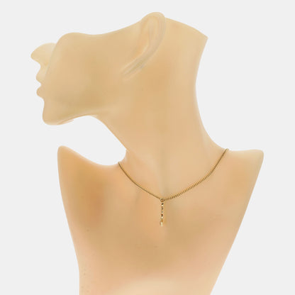 DIOR Dio(r)evolution 金色合金其他LOGO字母项链 Length45cm-(SKU)-937302543