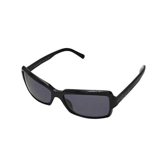 BURBERRY Gray Square Synthetic Sunglasses-(SKU)-948710850