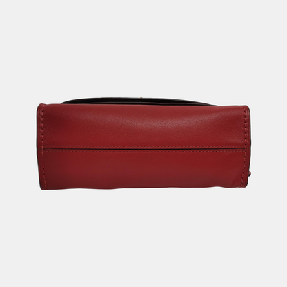 COACH MADISON 18 Red Cowhide Crossbody Single Shoulder Bag Golden hardware-(SKU)-940523724