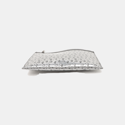 YSL Silver Cowhide Printed Handbag Silver Hardware-(SKU)-935155729