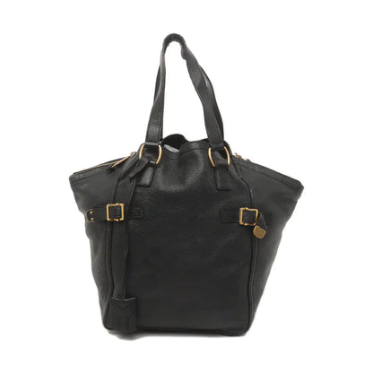 YSL DOWNTOWN CABASBlack Leather Single Shoulder Bag-(SKU)-939374057