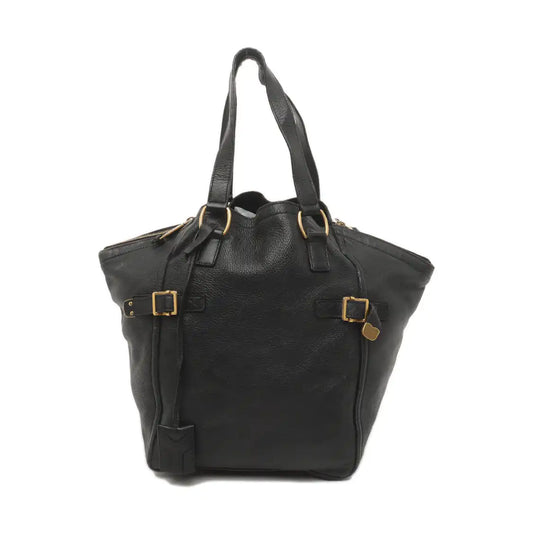 YSL DOWNTOWN CABASBlack Leather Single Shoulder Bag-(SKU)-939374057