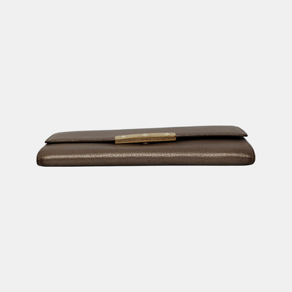 Cartier Champagne Leather Wallet Golden hardware-(SKU)-942555569