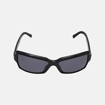 BURBERRY Gray Square Synthetic Sunglasses-(SKU)-948710850