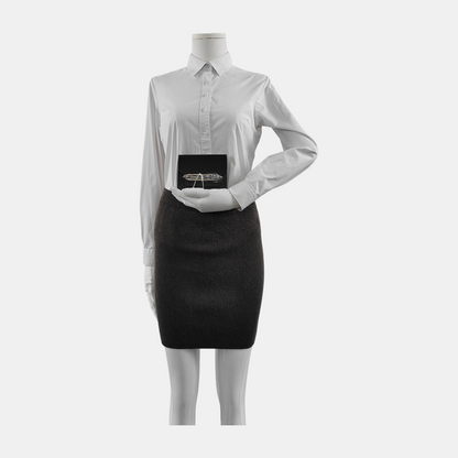 HERMÈS Roulis Slim Black Chèvre Mysore Goat Leather Wallet with Gold Hardware, Z, Pouch-(SKU)-945295058