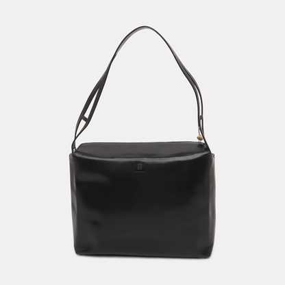 GIVENCHY Black Cowhide Embossed Single Shoulder Bag Silver Hardware-(SKU)-938647066
