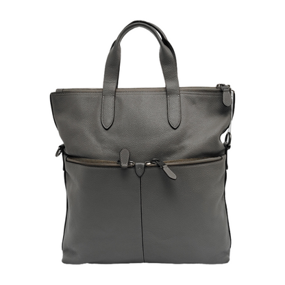 COACH Tote bag Dark Gray Cowhide Single Shoulder Bag Handbag Ruthenium color hardware Removable shoulder strap-(SKU)-942426825