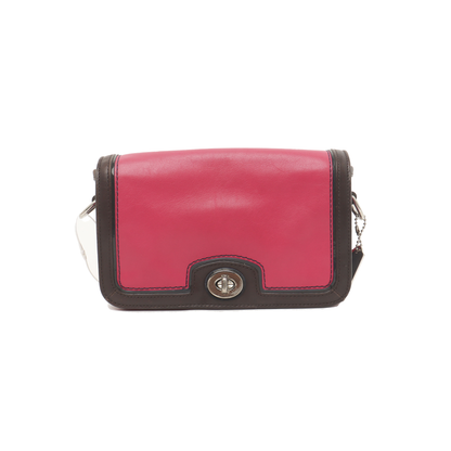 COACH LEGACY PATRICIA Blush Pink Leather Single Shoulder Bag Clutch Silver Hardware Removable shoulder strap-(SKU)-938869966