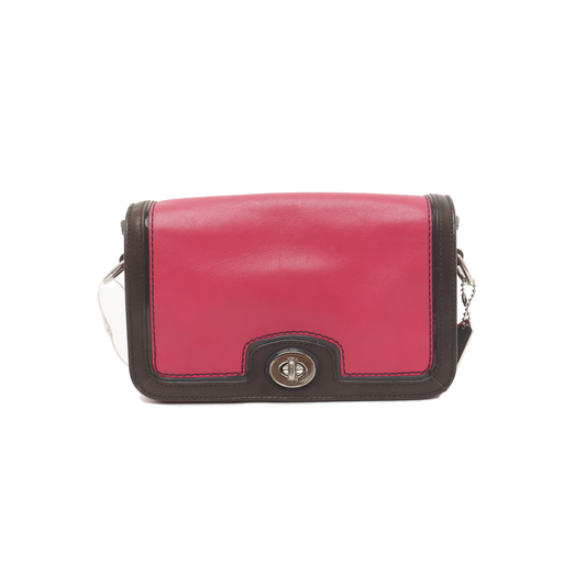 COACH LEGACY PATRICIA Blush Pink Leather Single Shoulder Bag Clutch Silver Hardware Removable shoulder strap-(SKU)-938869966