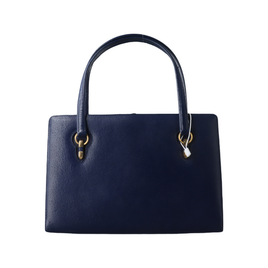 GUCCI Tote bag Blue Leather Tote Bag Golden hardware Vintage model-(SKU)-12936029