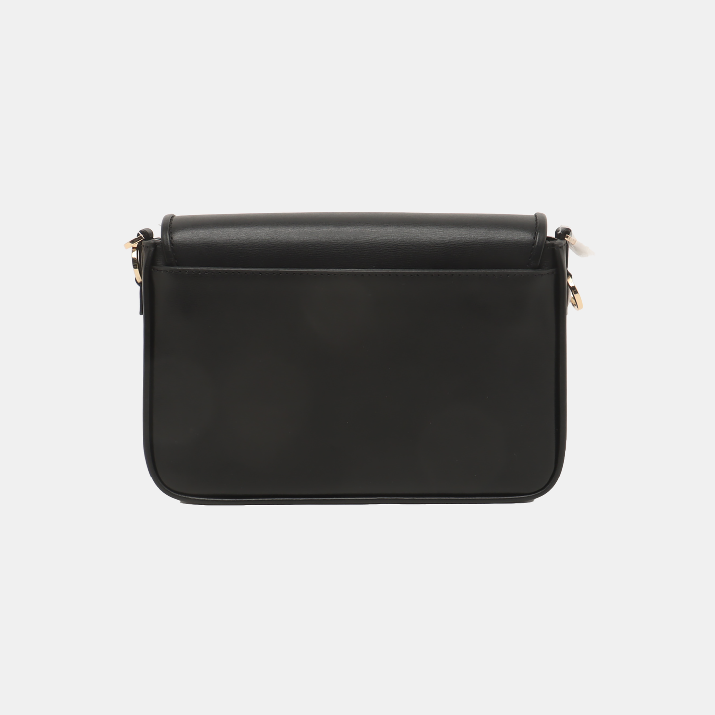 MICHAEL KORS Bradshaw Medium size Black Leather Crossbody Bag Single Shoulder Bag Golden hardware shoulder straps-(SKU)-938489544