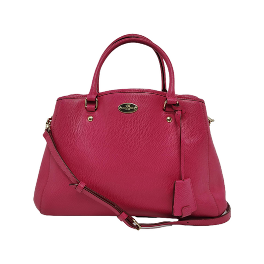 COACH MARGOT Pink Leather Single Shoulder Bag Handbag Crossbody Bag Golden hardware Removable shoulder strap-(SKU)-944147467