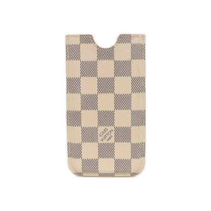 LOUIS VUITTON White Coated Canvas Checkered Handbag-(SKU)-939346137