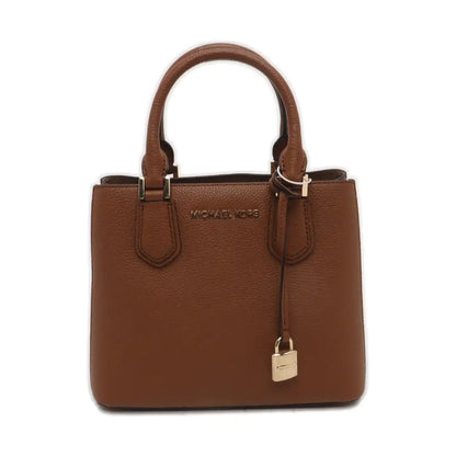 MICHAEL KORS Tote bag Brown Cowhide Embossed Single Shoulder Bag Tote Bag Crossbody Bag Golden hardware Removable shoulder strap-(SKU)-935890394
